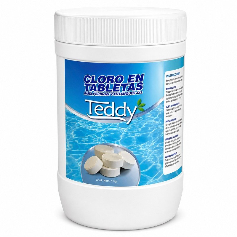 Pastilla De Cloro Para Piscina Teddy .